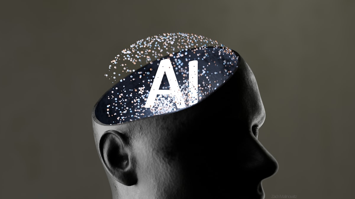 Artificial intelligence concept visualization